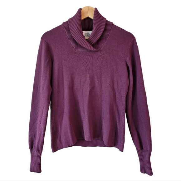 Ann Taylor Loft Women Shawl Collar Sweater Purple Size S - Picture 1 of 7
